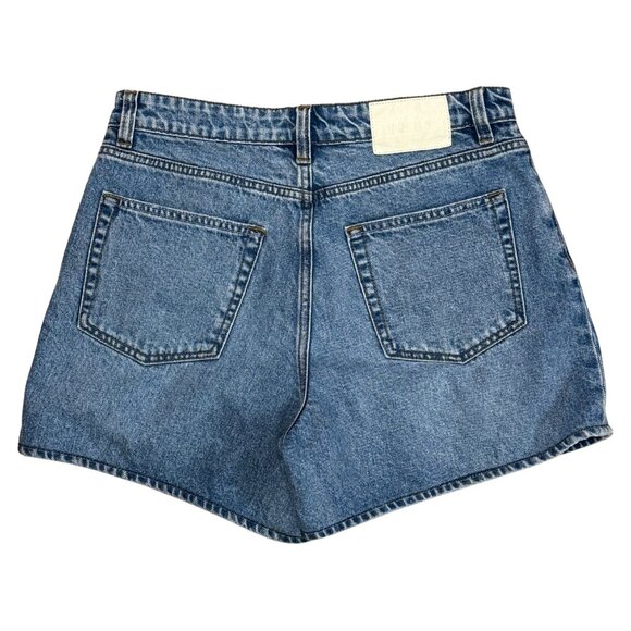 542. GRLFND The Reggie Denim Mid Rise Mom Jean Shorts $185 EUC Sz 27 - Picture 3 of 4